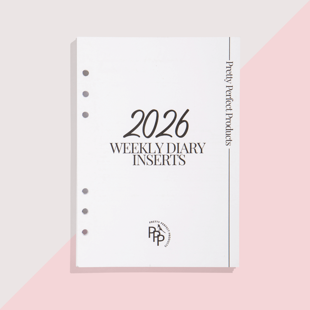 2026 WEEKLY DIARY INSERTS - PRE-ORDER - DUE TO SHIP LATE NOVEMBER
