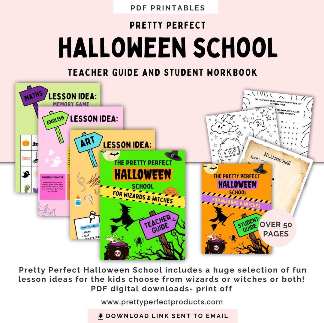 HALLOWEEN SCHOOL - TEACHER GUIDE & STUDENT WORKBOOK (DIGITAL)