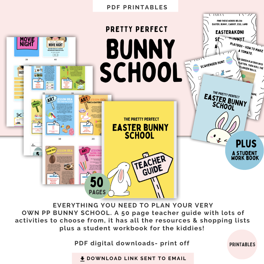 EASTER BUNNY SCHOOL - TEACHER GUIDE & STUDENT WORKBOOK (Digital)