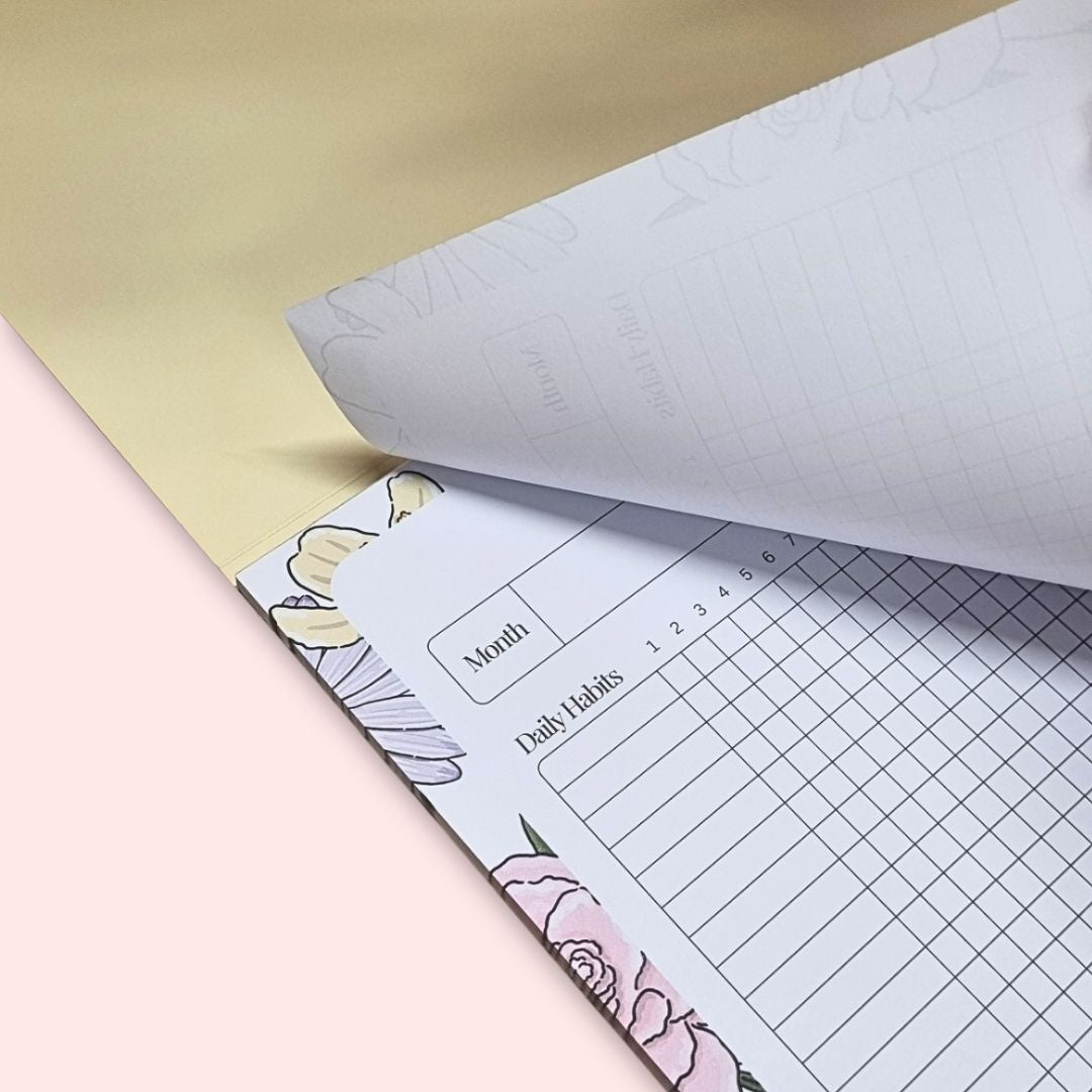 PRE-ORDER - PLANS IN BLOOM - HABIT TRACKER PAD A4 (EXCLUSIVE)