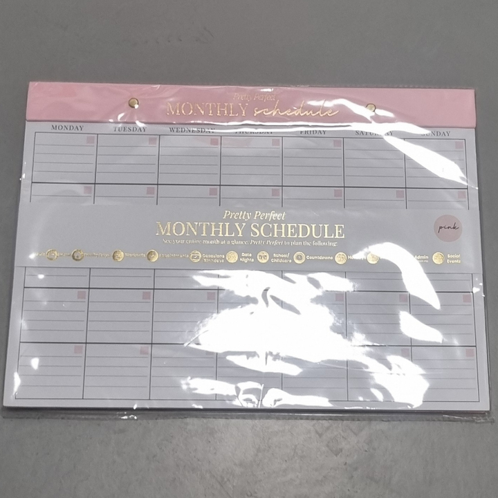 SECONDS SALE - A3 MONTHLY SCHEDULE PAD (NO MAGNETS)