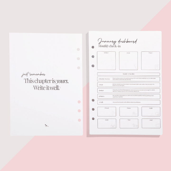 2026 WEEKLY DIARY INSERTS - PRE-ORDER - DUE TO SHIP LATE NOVEMBER