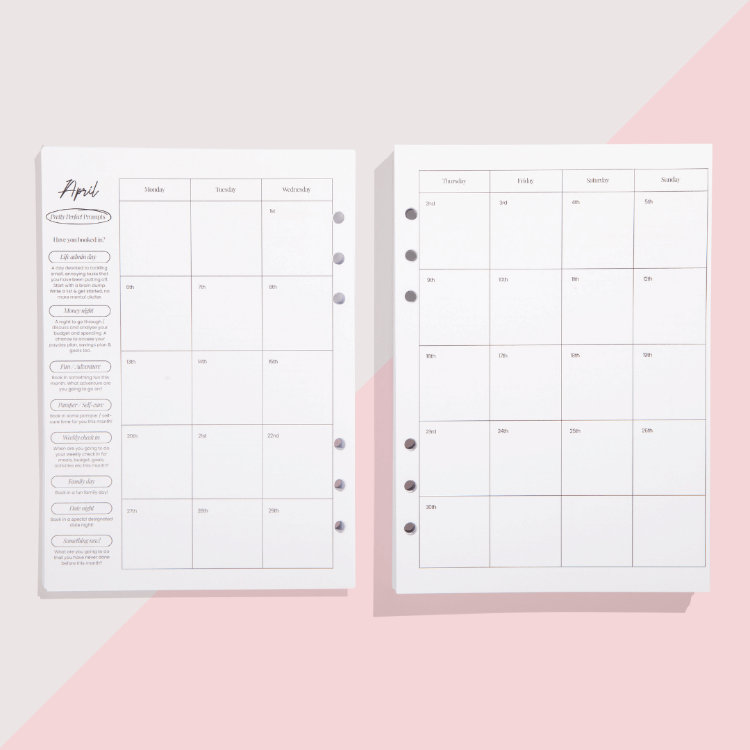 2026 WEEKLY DIARY INSERTS - PRE-ORDER - DUE TO SHIP LATE NOVEMBER