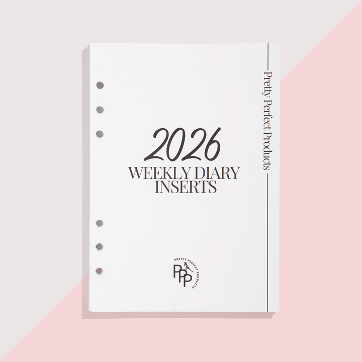 2026 WEEKLY DIARY INSERTS - PRE-ORDER - DUE TO SHIP LATE NOVEMBER