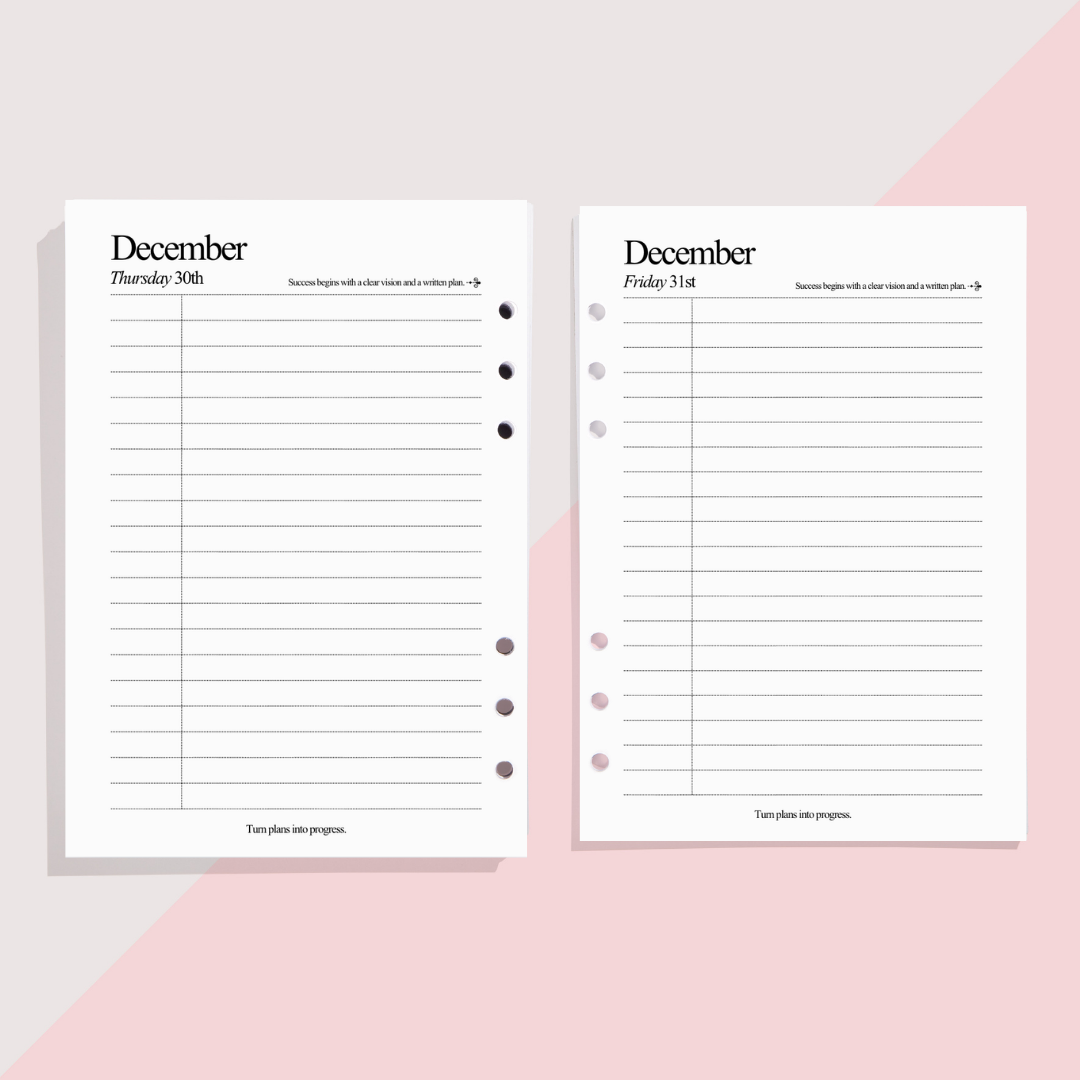 2027 DAILY DIARY INSERTS - PRE-ORDER DISPATCHED NOV 2026