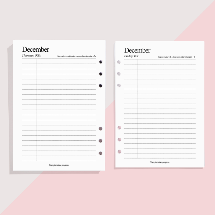 2027 DAILY DIARY INSERTS - PRE-ORDER DISPATCHED NOV 2026