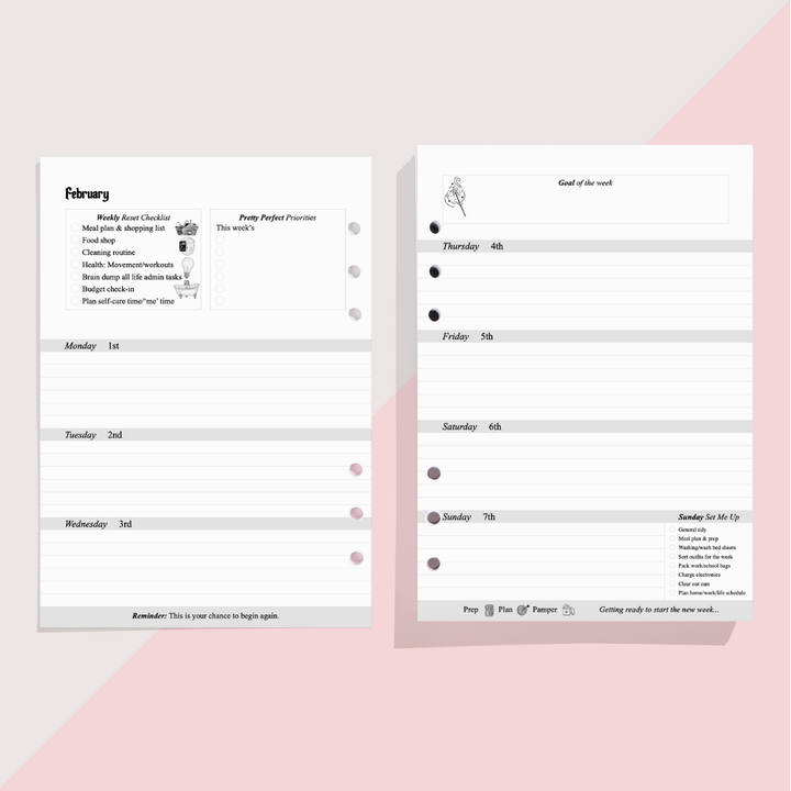 2027 WEEKLY DIARY INSERTS - PRE-ORDER DISPATCHED NOV 2026