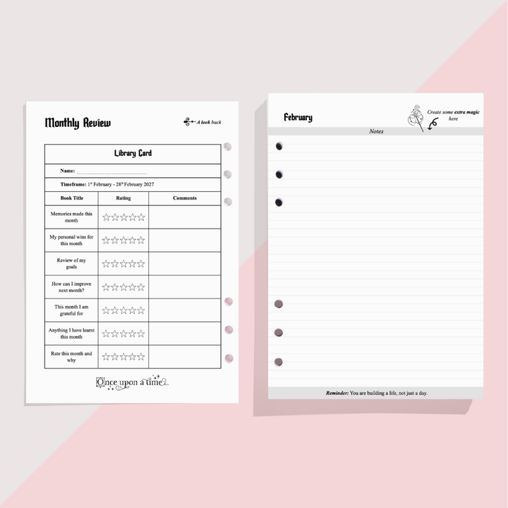 2027 WEEKLY DIARY INSERTS - PRE-ORDER DISPATCHED NOV 2026