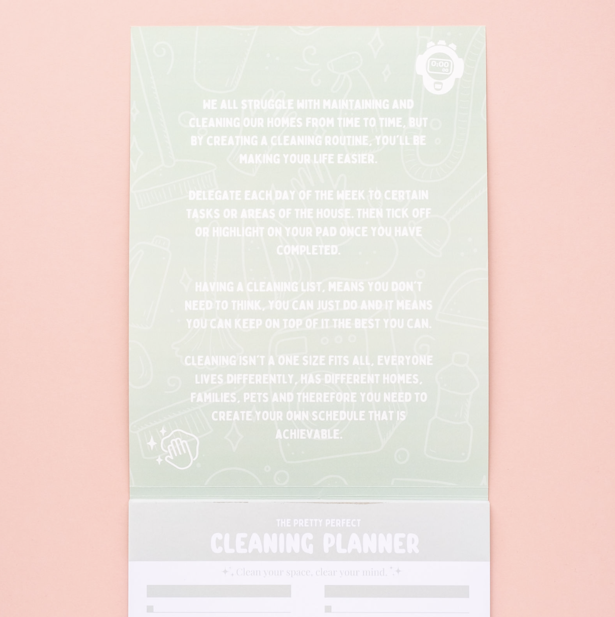 CLEANING PAD - SAGE GREEN