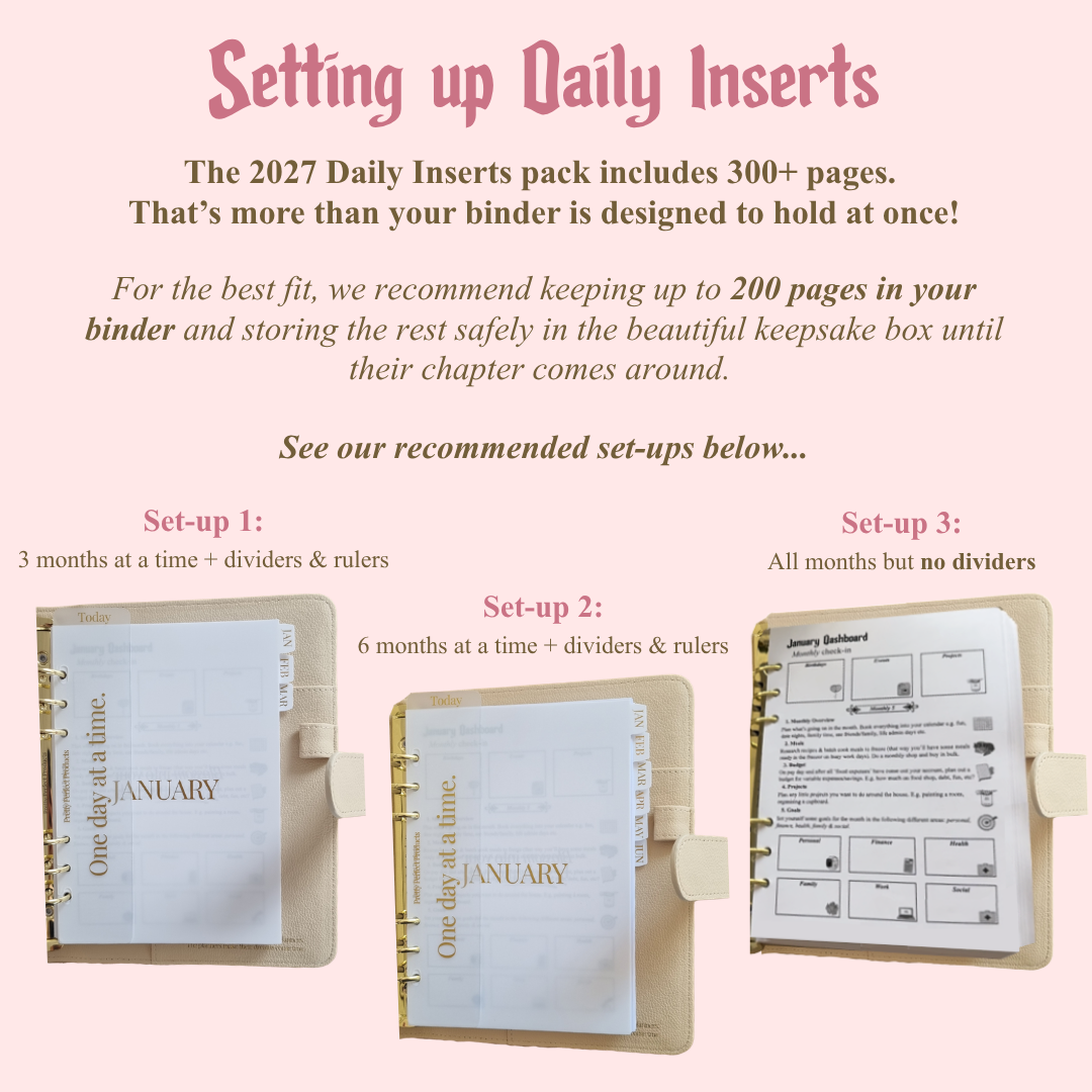 MY PRETTY PERFECT DIARY BUNDLE - 2027 - PRE-ORDER DISPATCHED NOV 2026