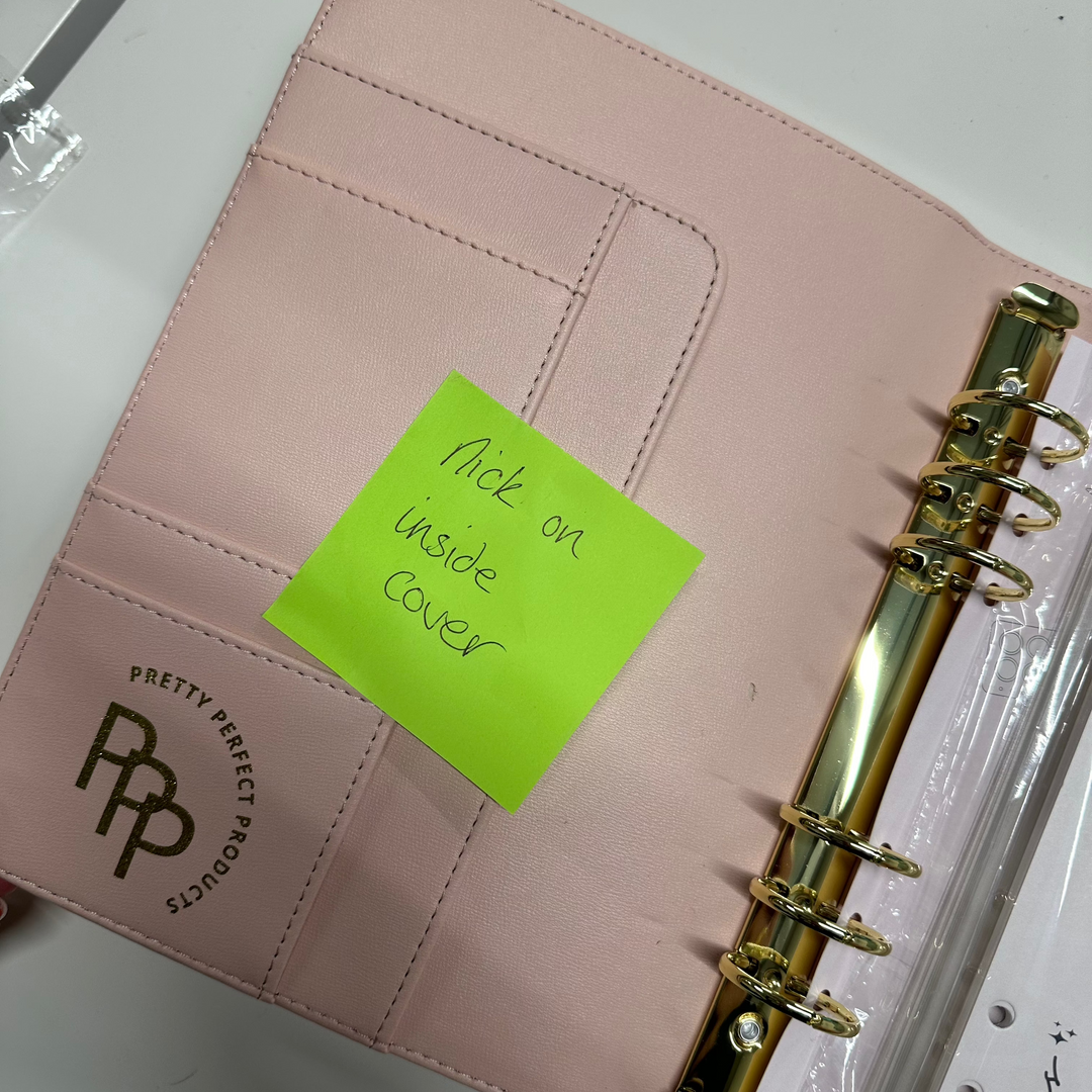 SECONDS SALE - MY PRETTY PERFECT PLANNER (BINDER & DIVIDERS ONLY)