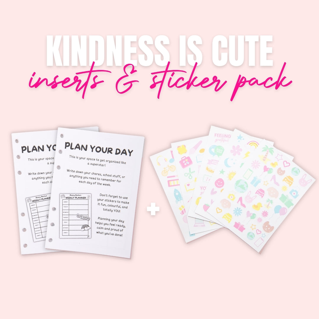 KINDNESS IS CUTE INSERTS & STICKER PACK
