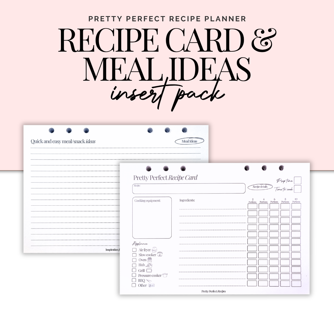 MEAL & RECIPE CARD INSERT PACK