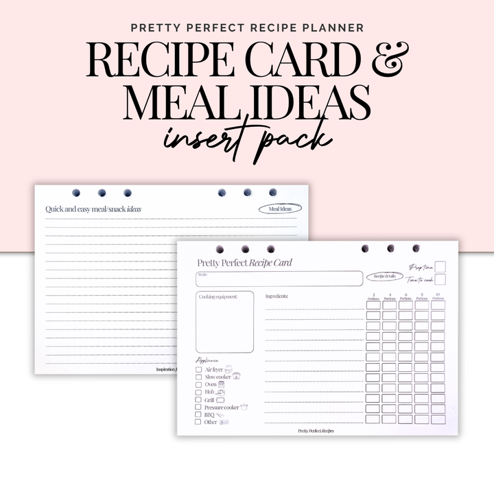 MEAL & RECIPE CARD INSERT PACK