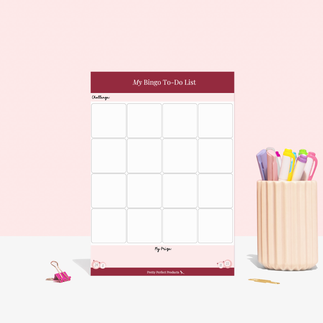 MY BINGO TO-DO LIST PAD - A5 - DISPATCH AFTER 29TH OCTOBER