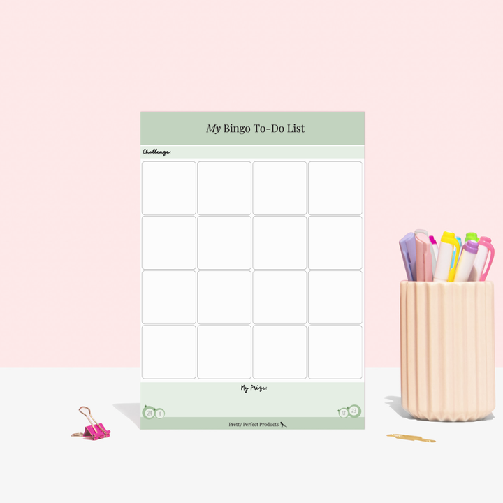 MY BINGO TO-DO LIST PAD - A5 - DISPATCH AFTER 29TH OCTOBER
