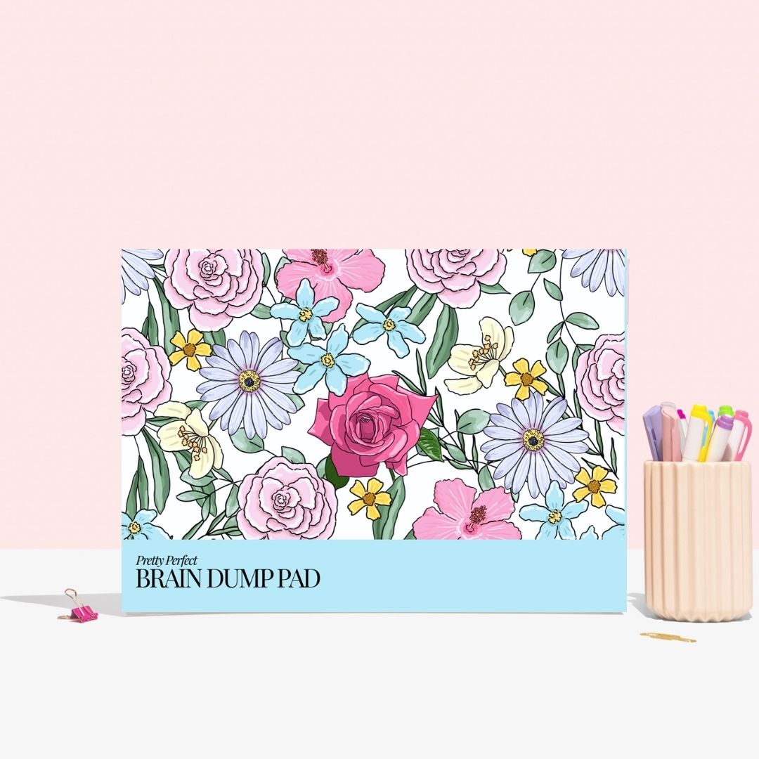 PRE-ORDER - PLANS IN BLOOM - BRAIN DUMP PAD A4 (EXCLUSIVE)