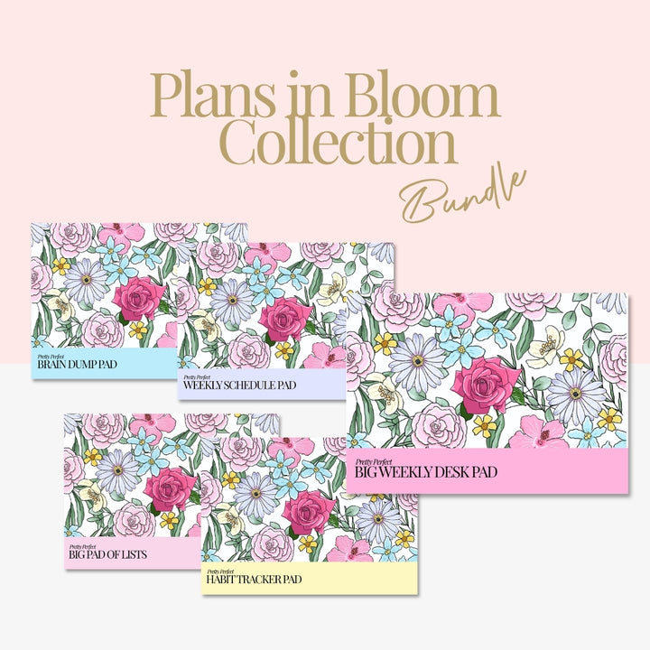 PRE-ORDER - PLANS IN BLOOM BUNDLE - 5 PADS (EXCLUSIVE)