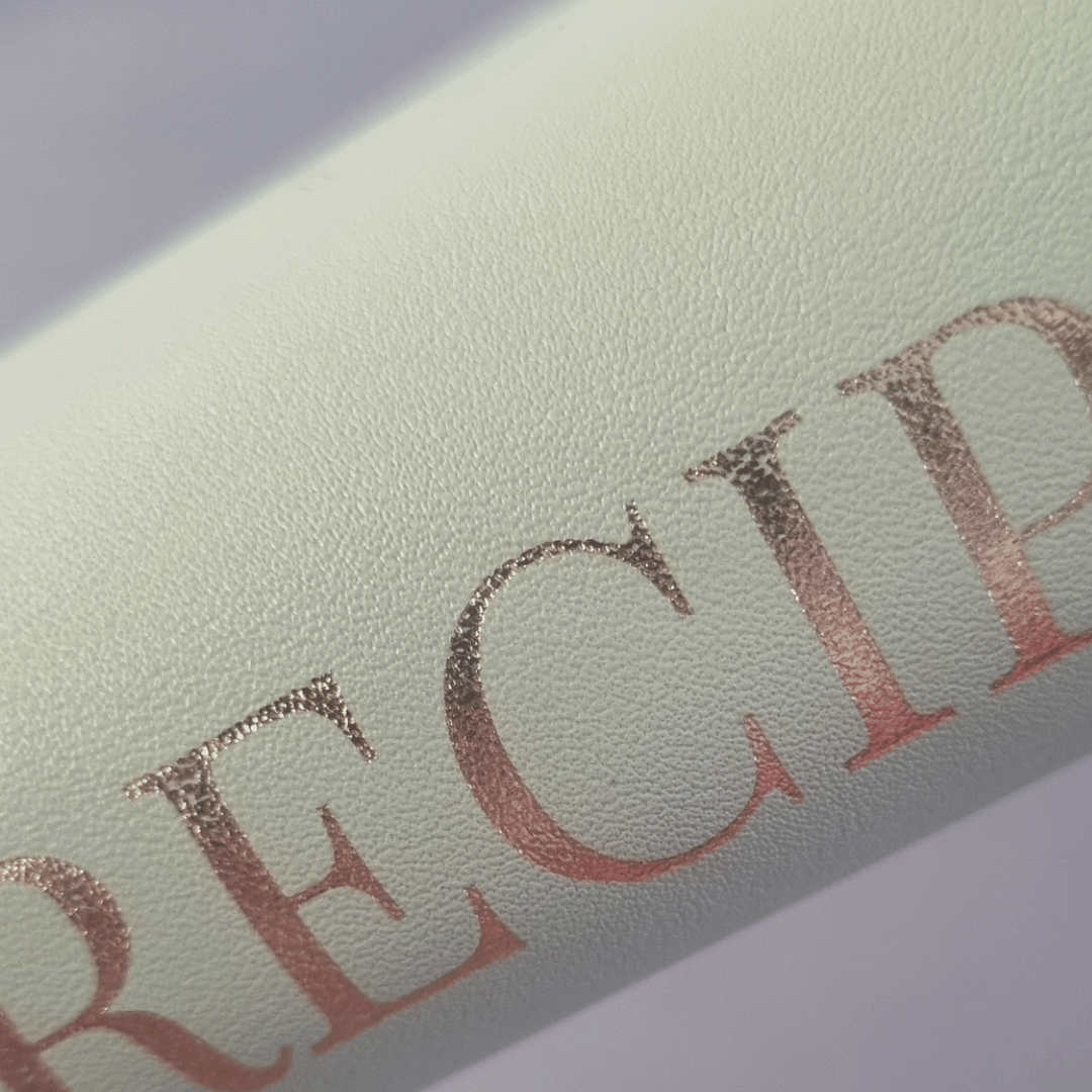 SECONDS SALE - PRETTY PERFECT RECIPE BINDER (BINDER & DIVIDERS ONLY)