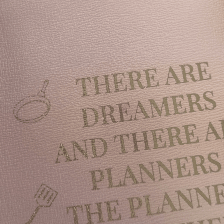 SECONDS SALE - PRETTY PERFECT RECIPE BINDER (BINDER & DIVIDERS ONLY)