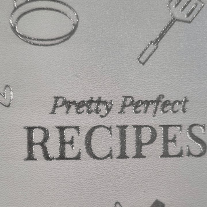 SECONDS SALE - PRETTY PERFECT RECIPE BINDER (BINDER & DIVIDERS ONLY)