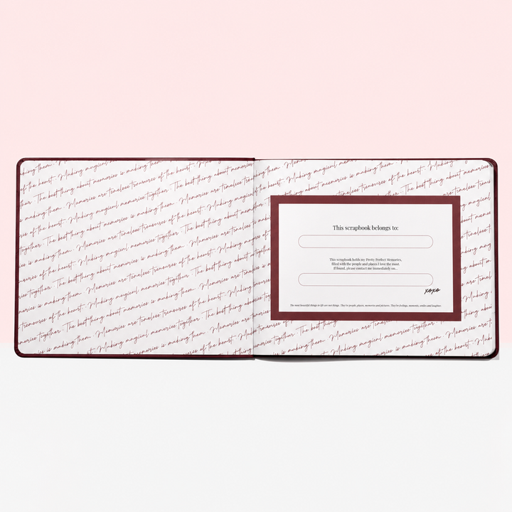 SCRAPBOOK / MEMORY BOOK