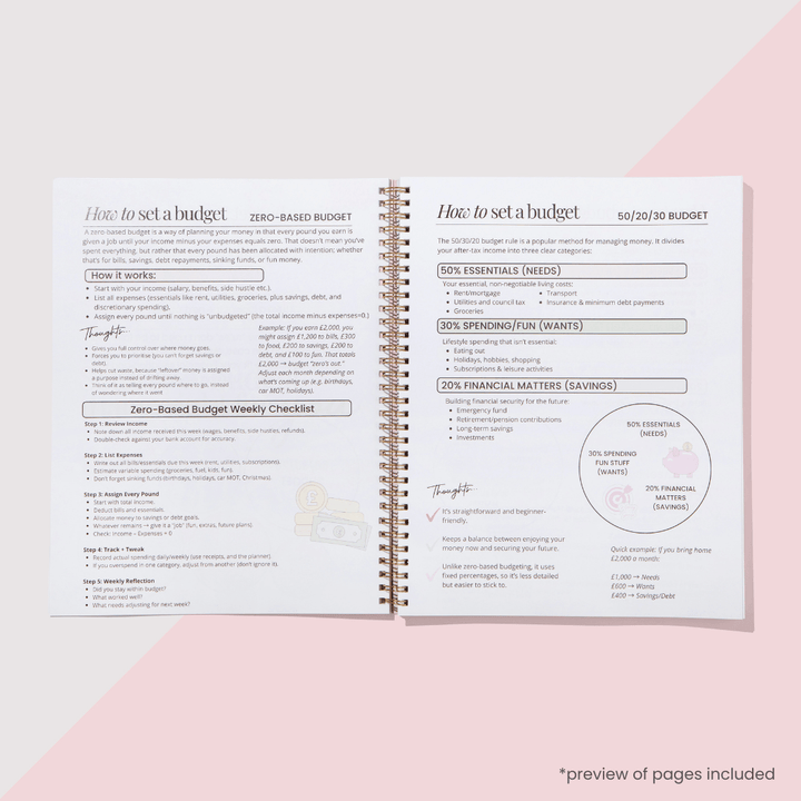 BUDGET PLANNER + BUDGET BOOKLET