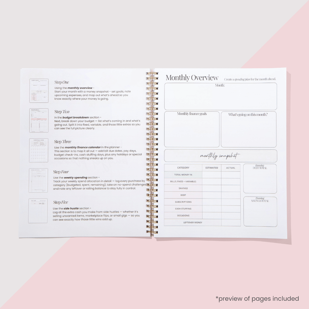 BUDGET PLANNER + BUDGET BOOKLET