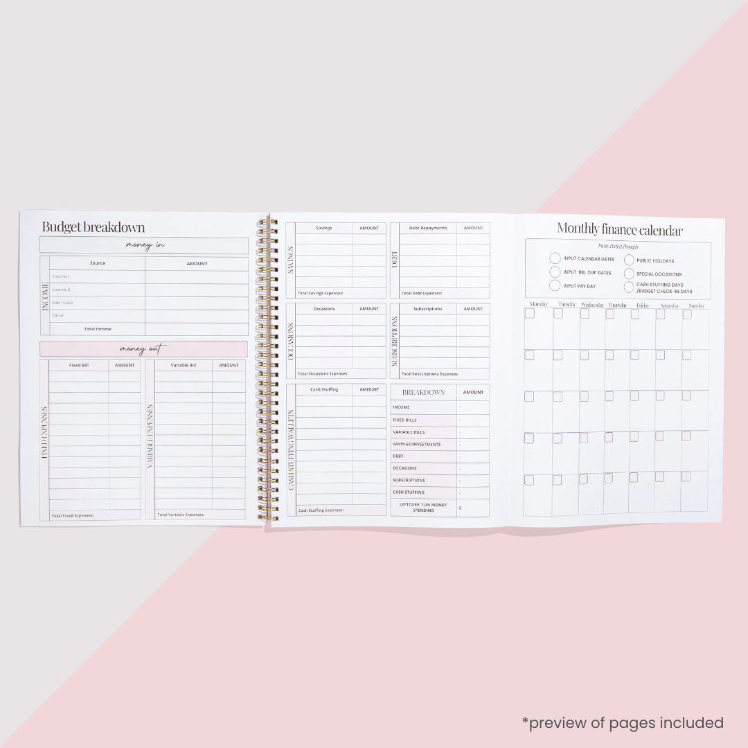 BUDGET PLANNER + BUDGET BOOKLET