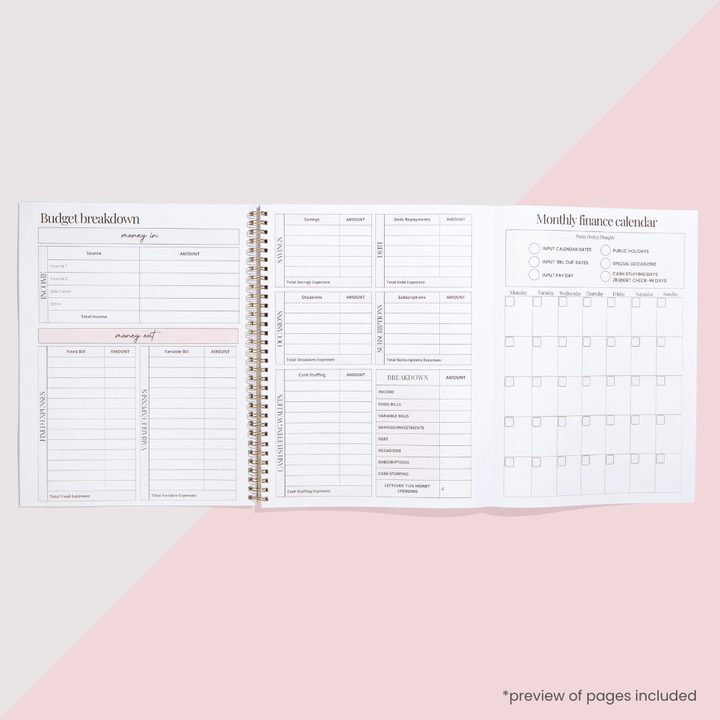 BUDGET PLANNER + BUDGET BOOKLET
