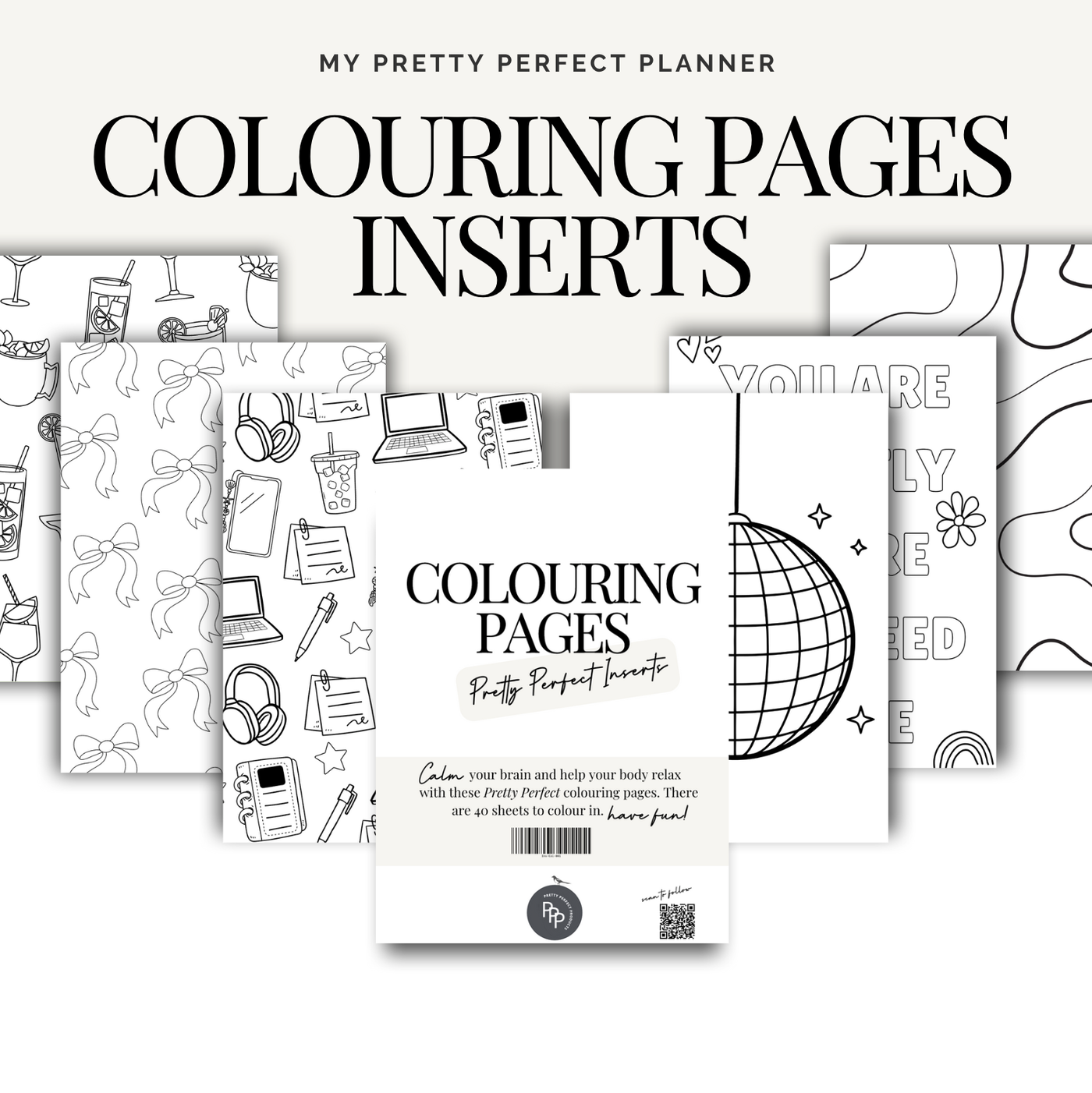 COLOURING PAGES INSERTS