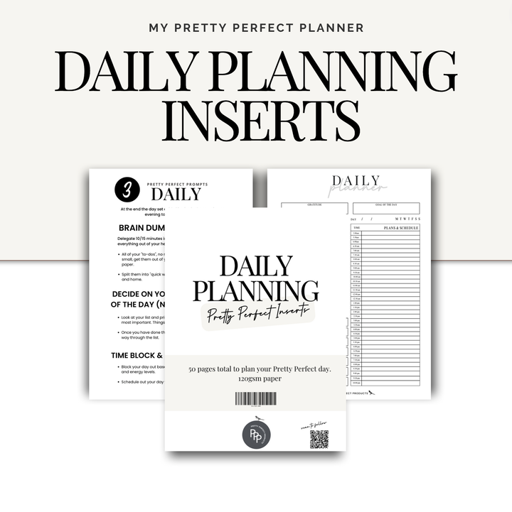 DAILY PLANNING INSERTS