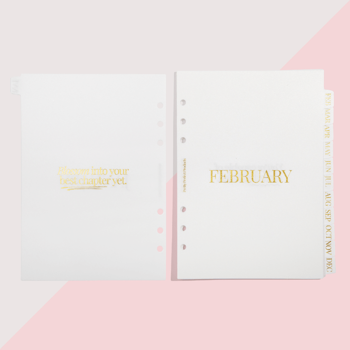 DIVIDERS AND BOOKMARK SET (JAN TO DEC) - PRE-ORDER - DUE TO SHIP LATE NOVEMBER