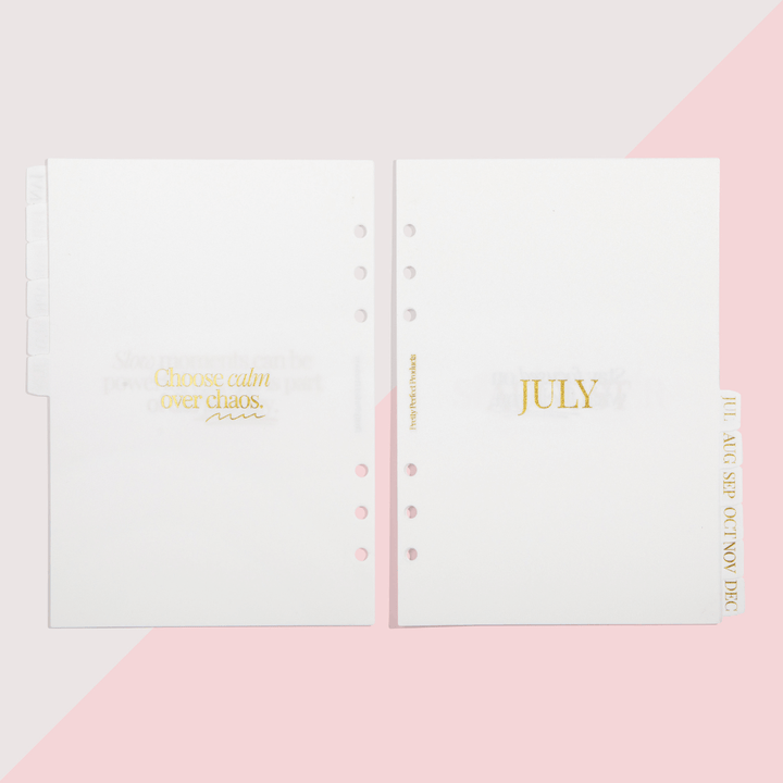 DIVIDERS AND BOOKMARK SET (JAN TO DEC) - PRE-ORDER - DUE TO SHIP LATE NOVEMBER