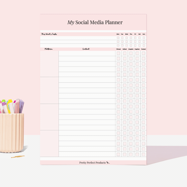 MY SOCIAL MEDIA PLANNER - A4 - DISPATCH AFTER 29TH OCTOBER