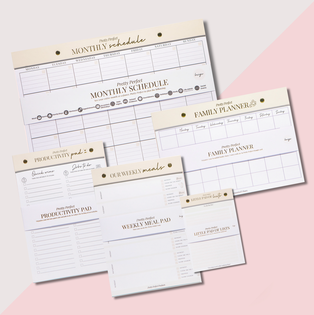 THE FAMILY PLANNER BUNDLE - 5 PADS