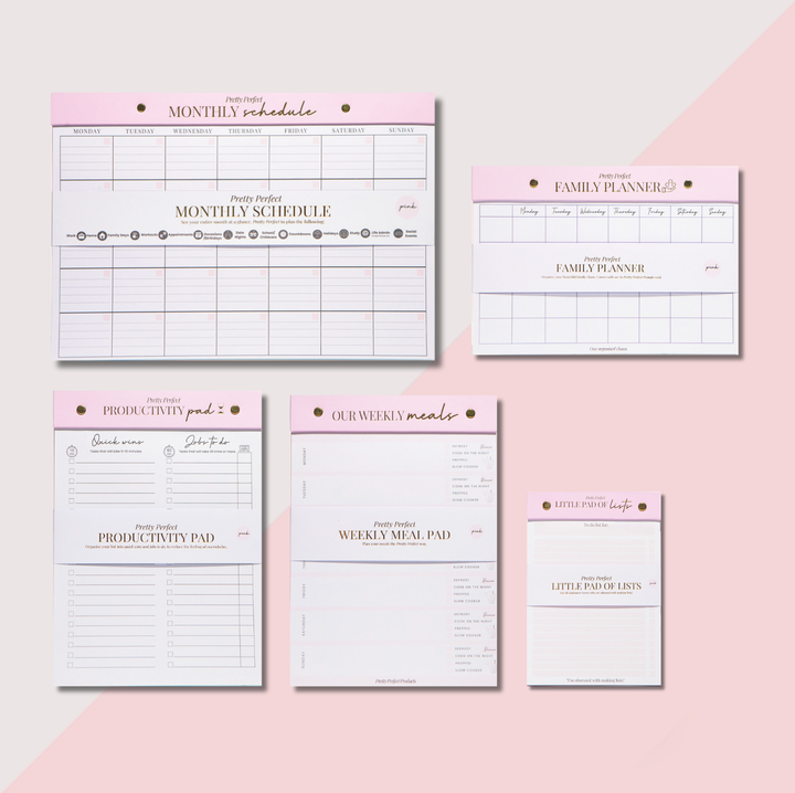 THE FAMILY PLANNER BUNDLE - 5 PADS