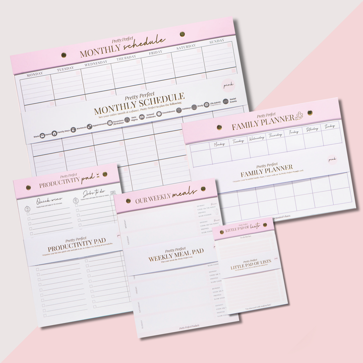 THE FAMILY PLANNER BUNDLE - 5 PADS