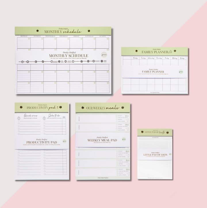 THE FAMILY PLANNER BUNDLE - 5 PADS