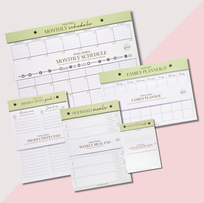 THE FAMILY PLANNER BUNDLE - 5 PADS - PRE-ORDER DUE END NOVEMBER