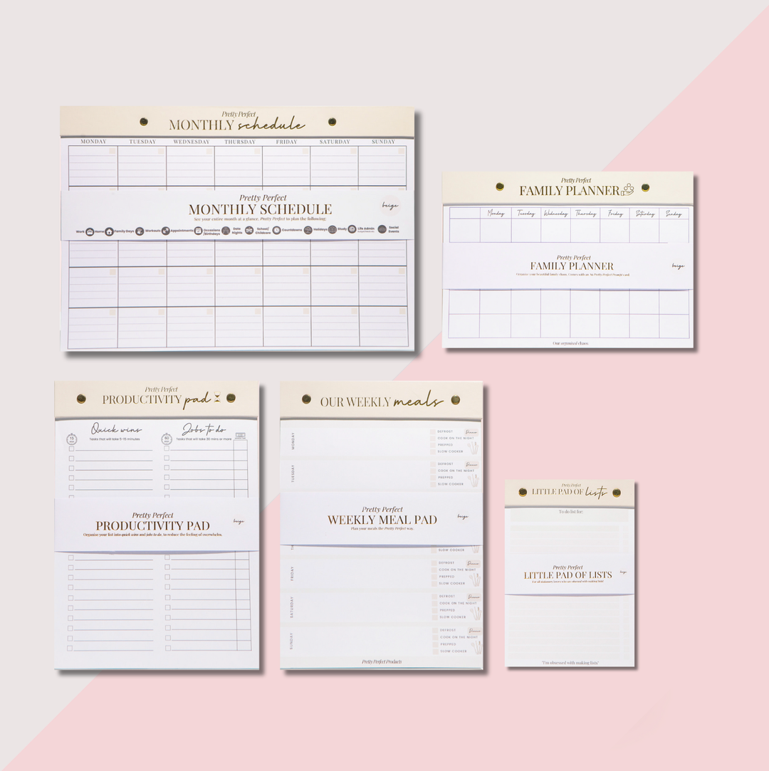 THE FAMILY PLANNER BUNDLE - 5 PADS