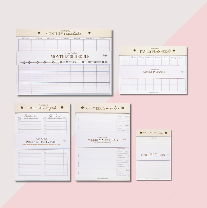 THE FAMILY PLANNER BUNDLE - 5 PADS