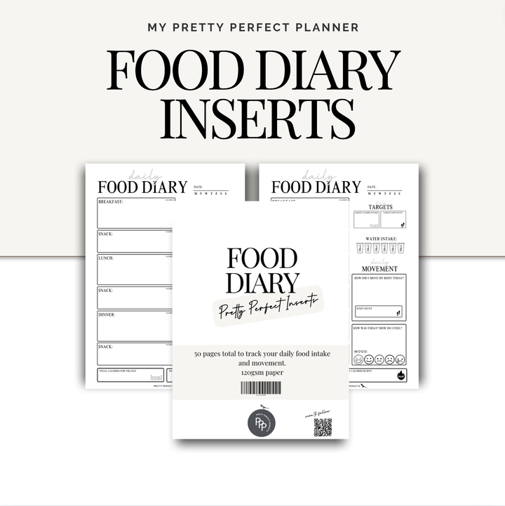 FOOD DIARY INSERTS
