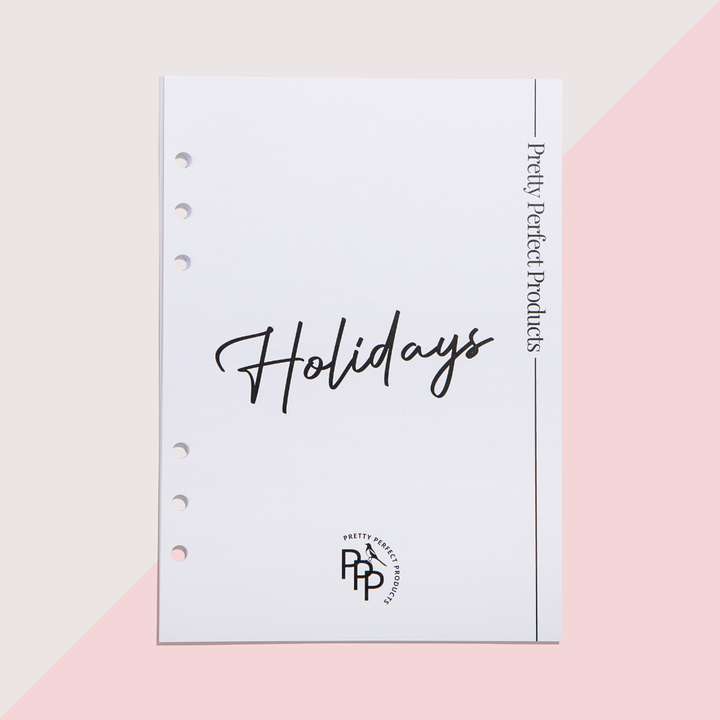 HOLIDAYS INSERTS
