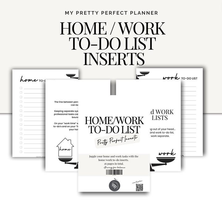 HOME / WORK TO-DO INSERTS