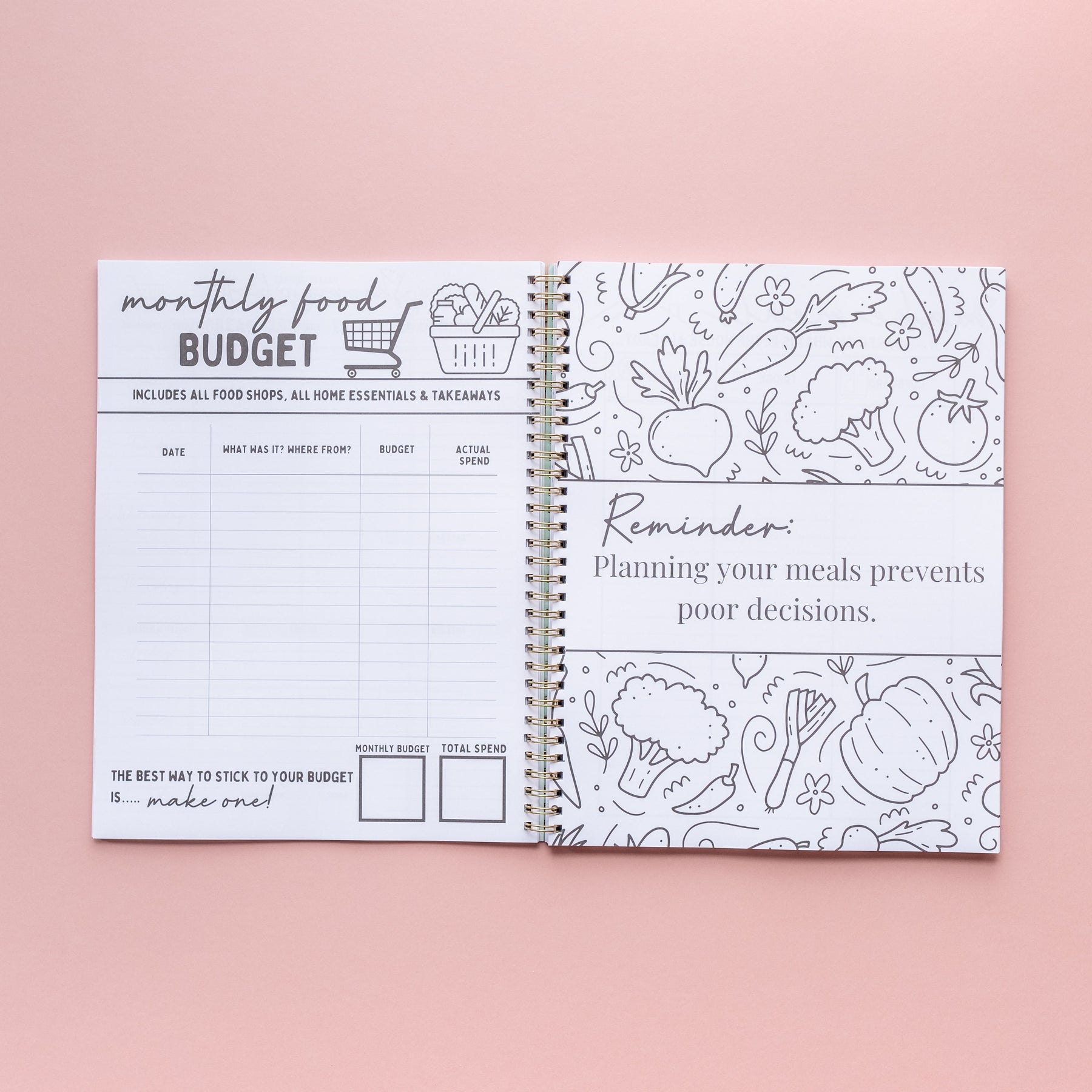 Meal Planner Pretty Perfect Products