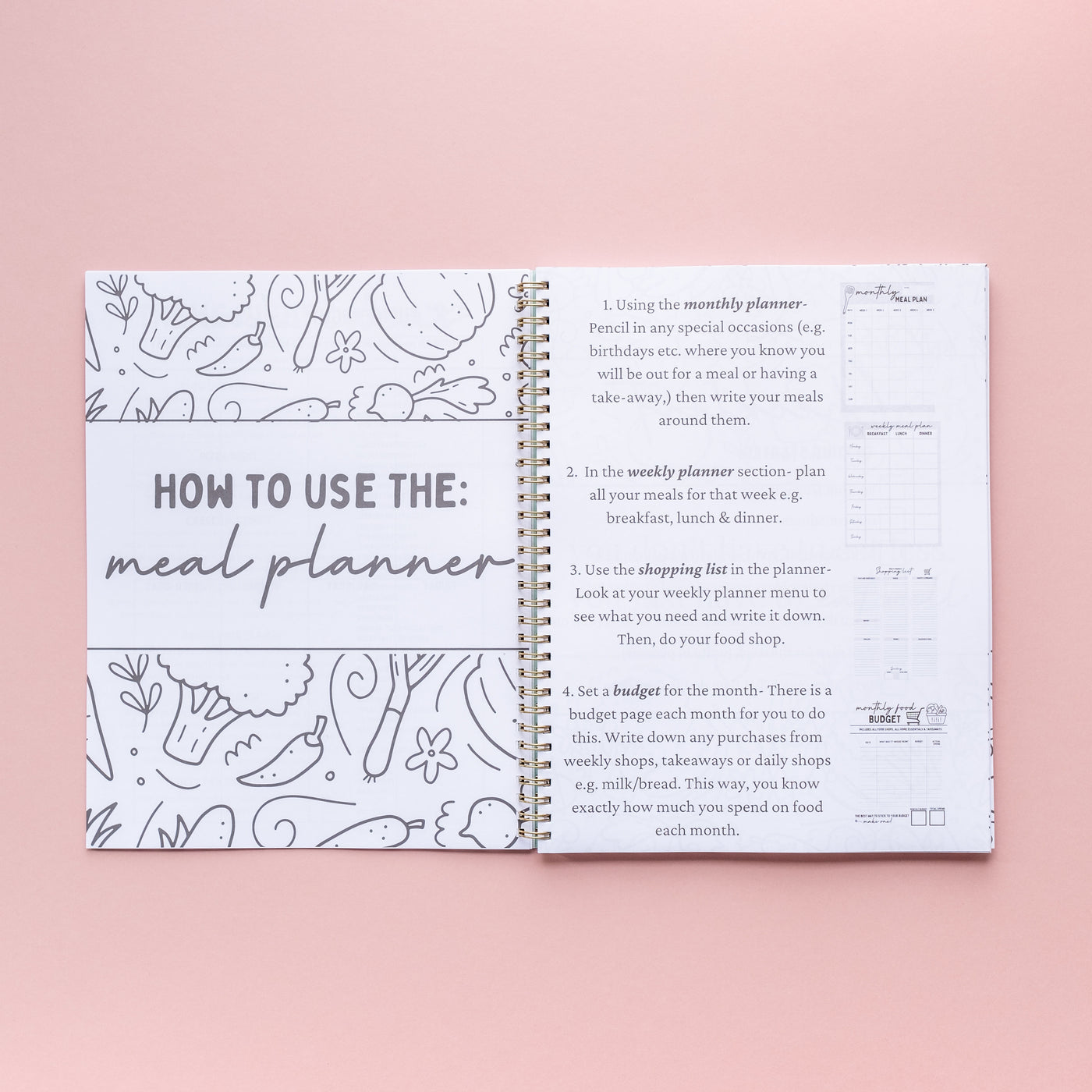 Meal Planner Pretty Perfect Products