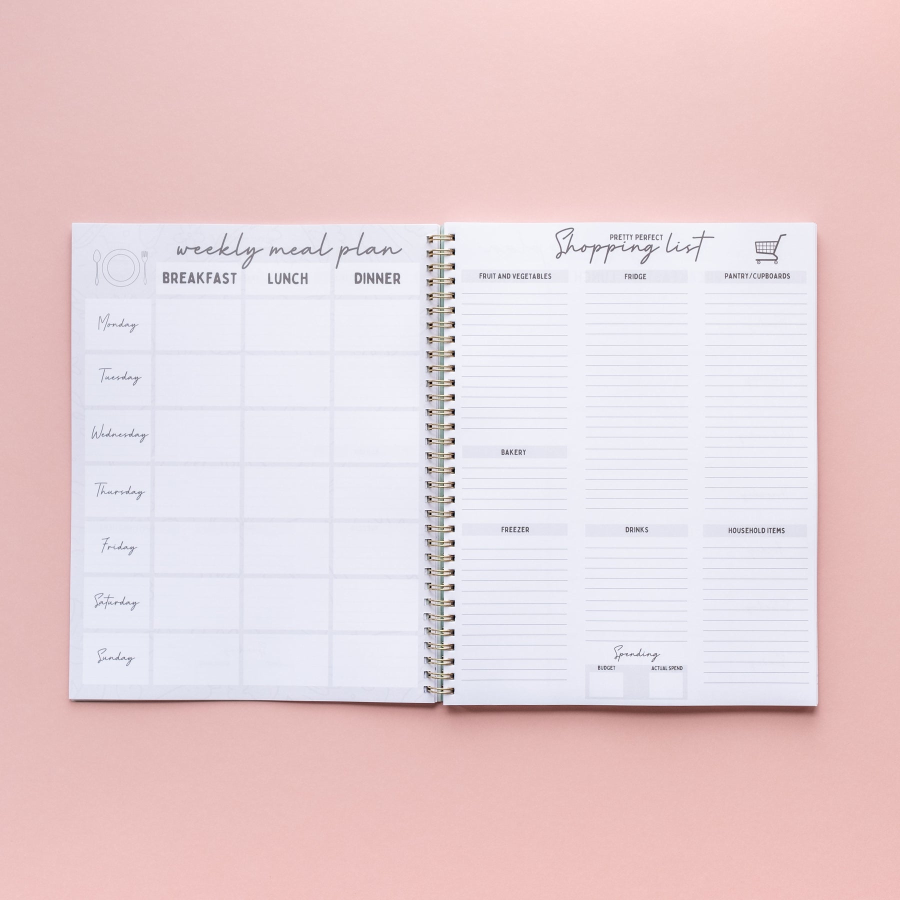 Meal Planner Pretty Perfect Products
