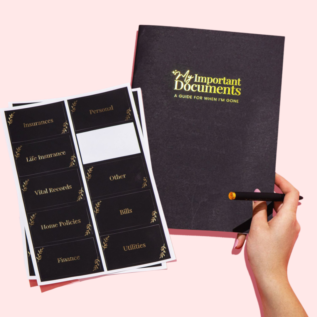 IMPORTANT DOCS BOOKLET GUIDE & STICKERS
