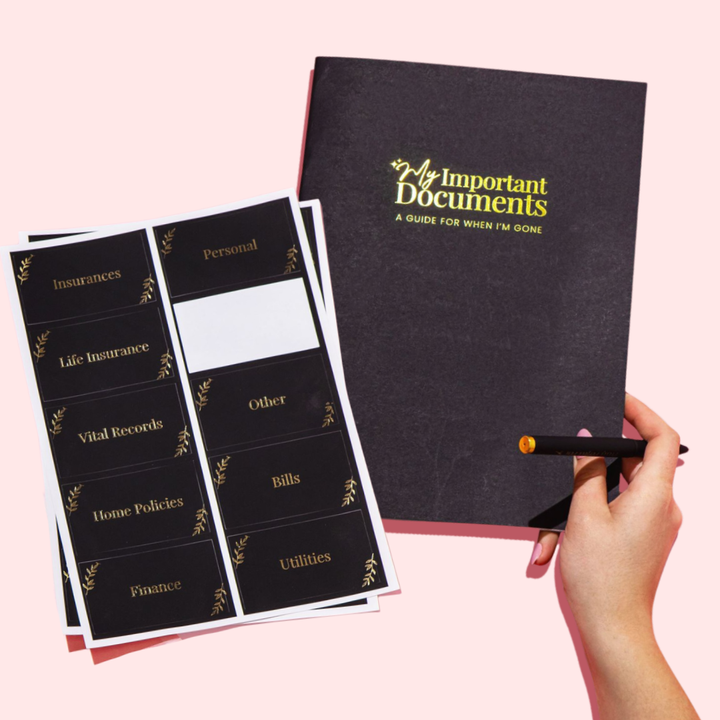 IMPORTANT DOCS BOOKLET GUIDE & STICKERS